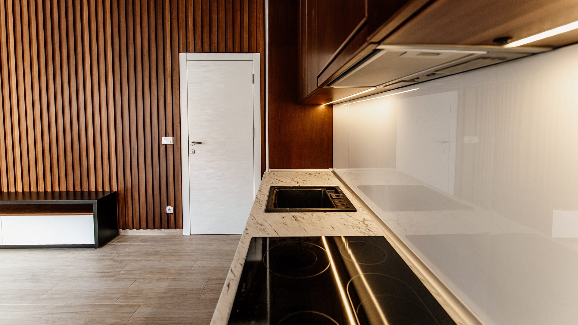 Modern bright kitchen interior